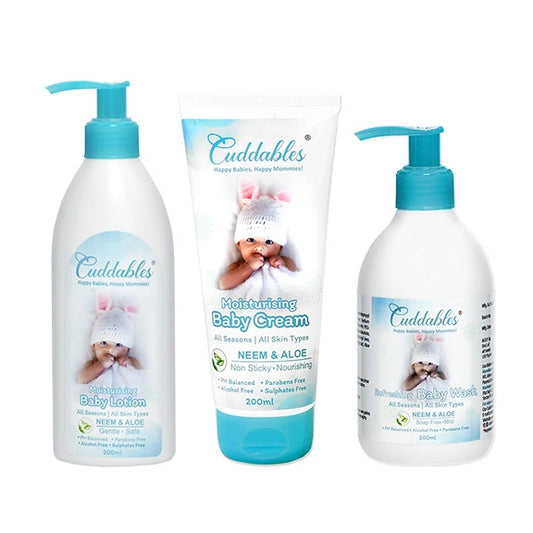 cuddables baby lotion, baby lotion and baby wash combo