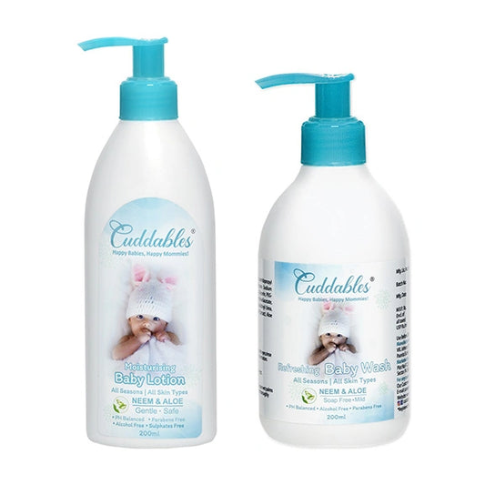 cuddables baby lotion and baby wash combo pack