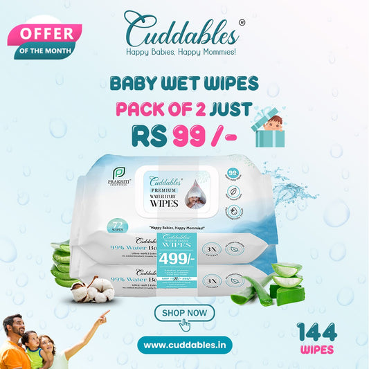 Baby Wet Wipes Pack of 2 Just Rs.99