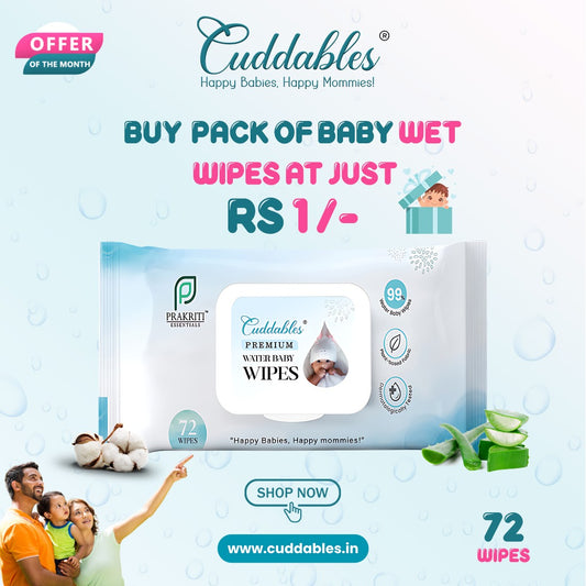 Baby Wet Wipes Pack at Just Rs.1